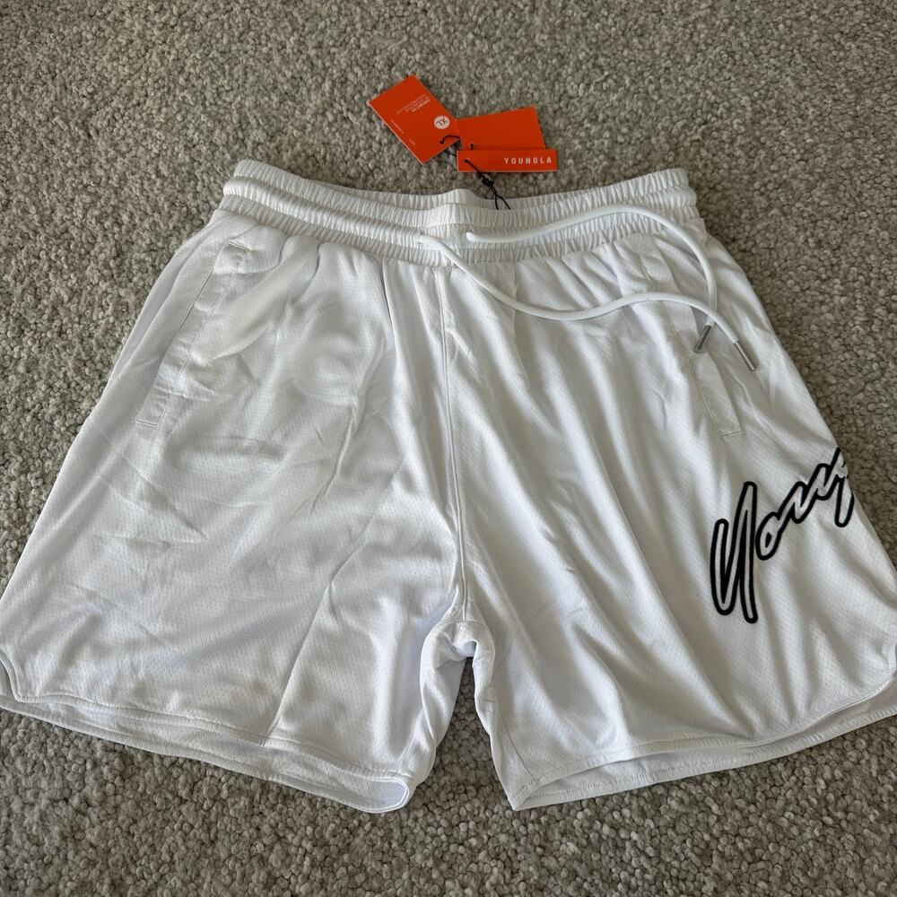 Men's YoungLA 117 Sig Short (SoldOut), XL, NWT, White